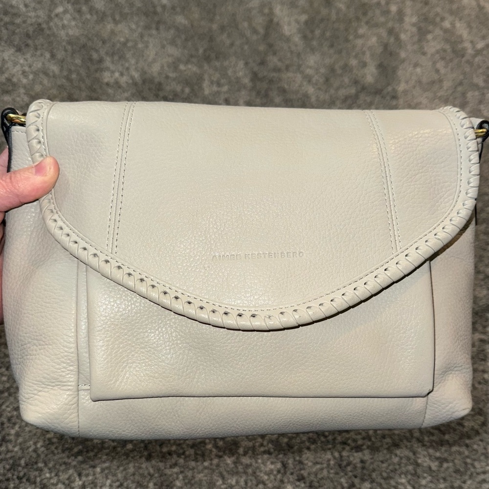 Aimee Kestenberg Cream/very light grey  Crossbody Bag